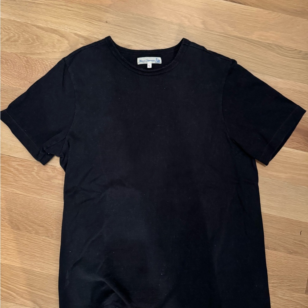 Merz B Schwanen Black Short Sleeve Tee Size Large
